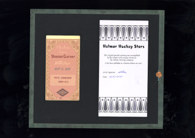 Picture, Helmar Brewing, Hockey Icers Card # 21, Charlie Conacher, Blue Maple Leaf uniform, Toronto Maple Leafs